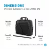 HP Renew Business Bolsa para portátil de 15,6 pulgadas, bolsa messenger, 39,6 cm (15,6