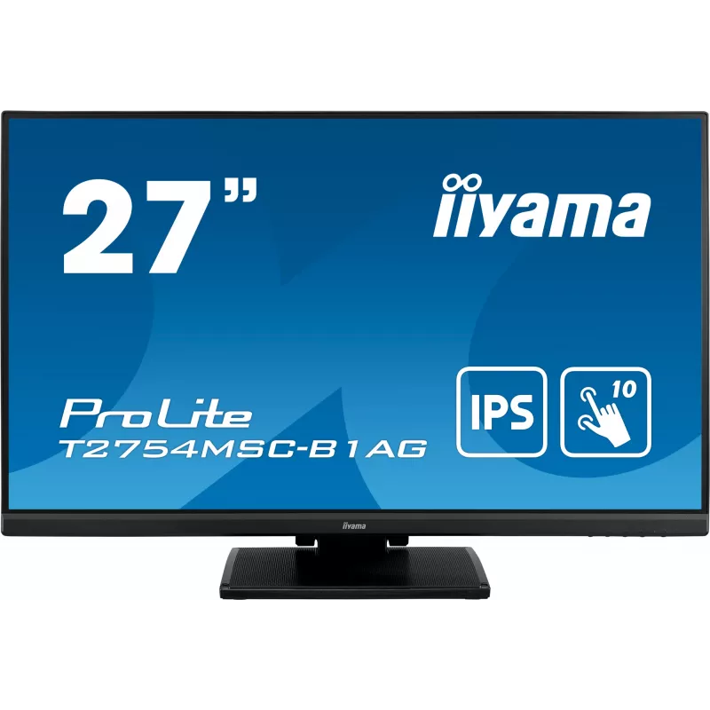 iiyama ProLite T2754MSC-B1AG Monitor de ordenador 68,6 cm (27 inch) 1920 x 1080 píxeles Full HD LED Táctil Multiusuario Negro