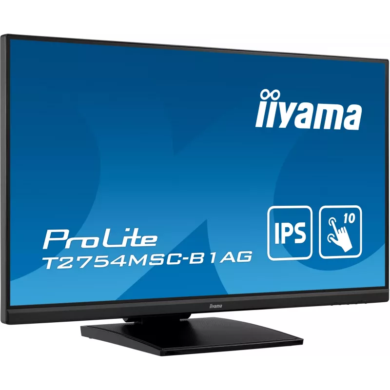 iiyama ProLite T2754MSC-B1AG Monitor de ordenador 68,6 cm (27 inch) 1920 x 1080 píxeles Full HD LED Táctil Multiusuario Negro
