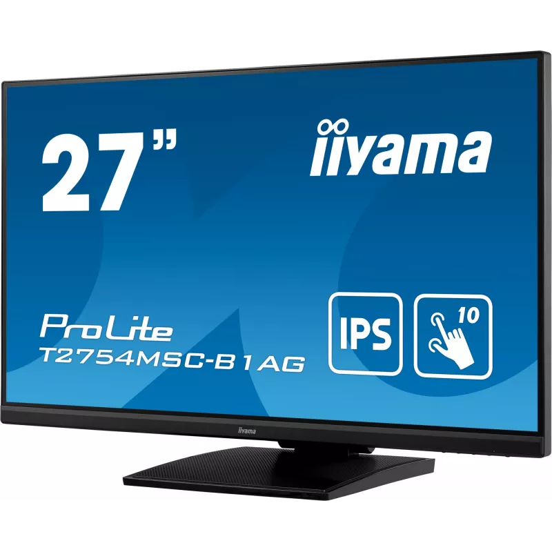 iiyama ProLite T2754MSC-B1AG Monitor de ordenador 68,6 cm (27 inch) 1920 x 1080 píxeles Full HD LED Táctil Multiusuario Negro