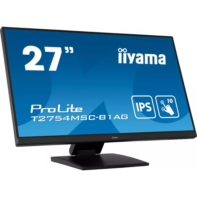 iiyama ProLite T2754MSC-B1AG Monitor de ordenador 68,6 cm (27 inch) 1920 x 1080 píxeles Full HD LED Táctil Multiusuario Negro