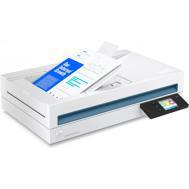HP Scanjet Pro N4600 fnw1 Escáner de sobremesa y ADF 1200 x 1200 DPI A5 Blanco