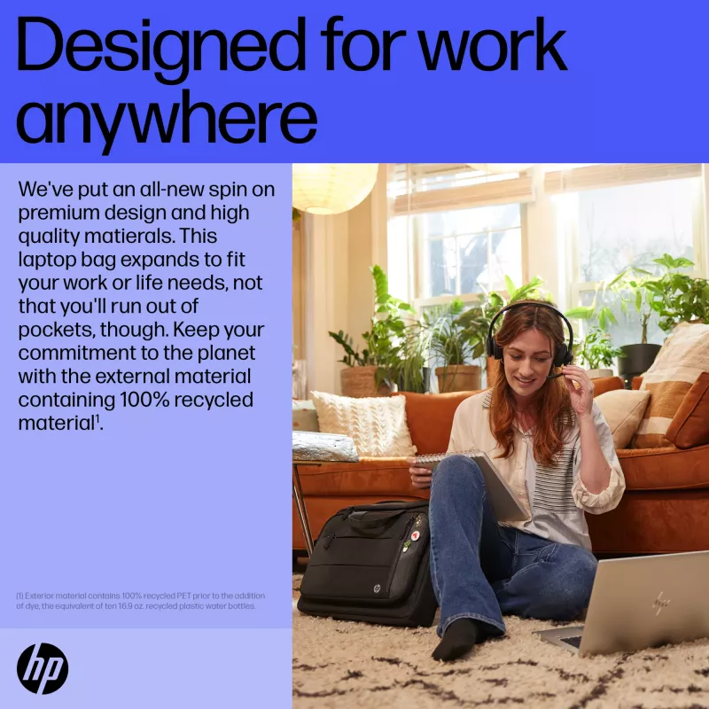 HP Renew Executive Bolsa para portátil de 16 pulgadas, bolsa messenger