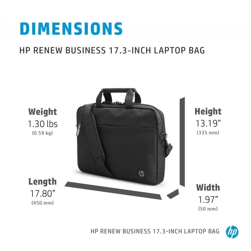 HP Renew Business Bolsa para portátil de 17.3 pulgadas