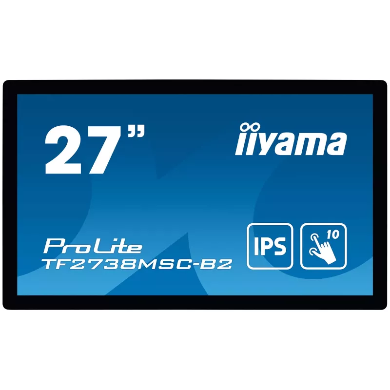 iiyama ProLite TF2738MSC-B2 Monitor de ordenador 68,6 cm (27 inch) 1920 x 1080 píxeles Full HD LED Táctil Multiusuario Negro