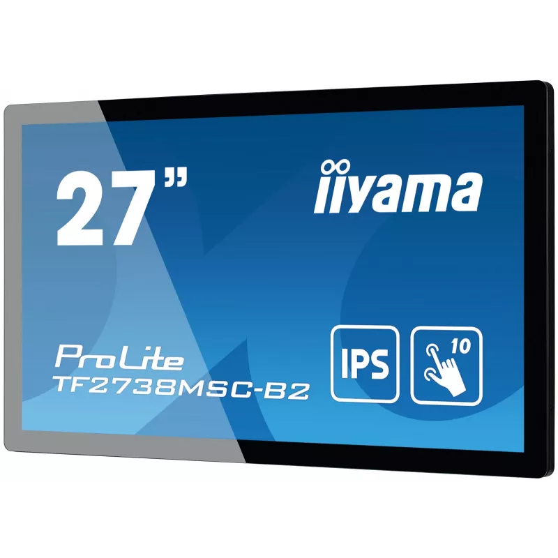 iiyama ProLite TF2738MSC-B2 Monitor de ordenador 68,6 cm (27 inch) 1920 x 1080 píxeles Full HD LED Táctil Multiusuario Negro
