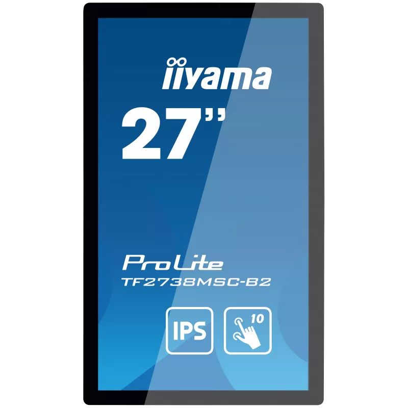 iiyama ProLite TF2738MSC-B2 Monitor de ordenador 68,6 cm (27 inch) 1920 x 1080 píxeles Full HD LED Táctil Multiusuario Negro