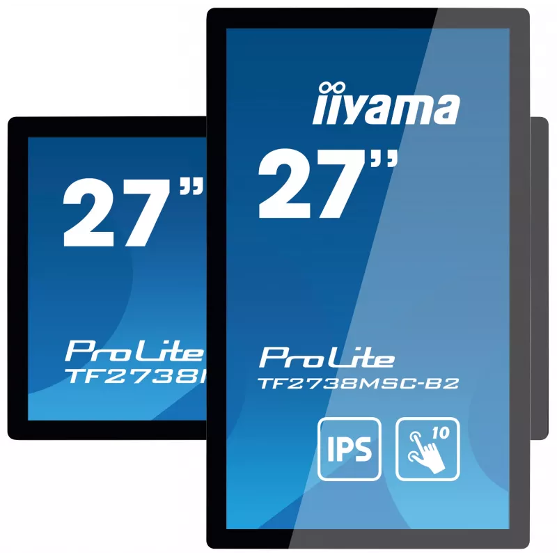 iiyama ProLite TF2738MSC-B2 Monitor de ordenador 68,6 cm (27 inch) 1920 x 1080 píxeles Full HD LED Táctil Multiusuario Negro