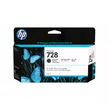 Cartucho de tinta HP 728 130 ml negro mate DesignJet
