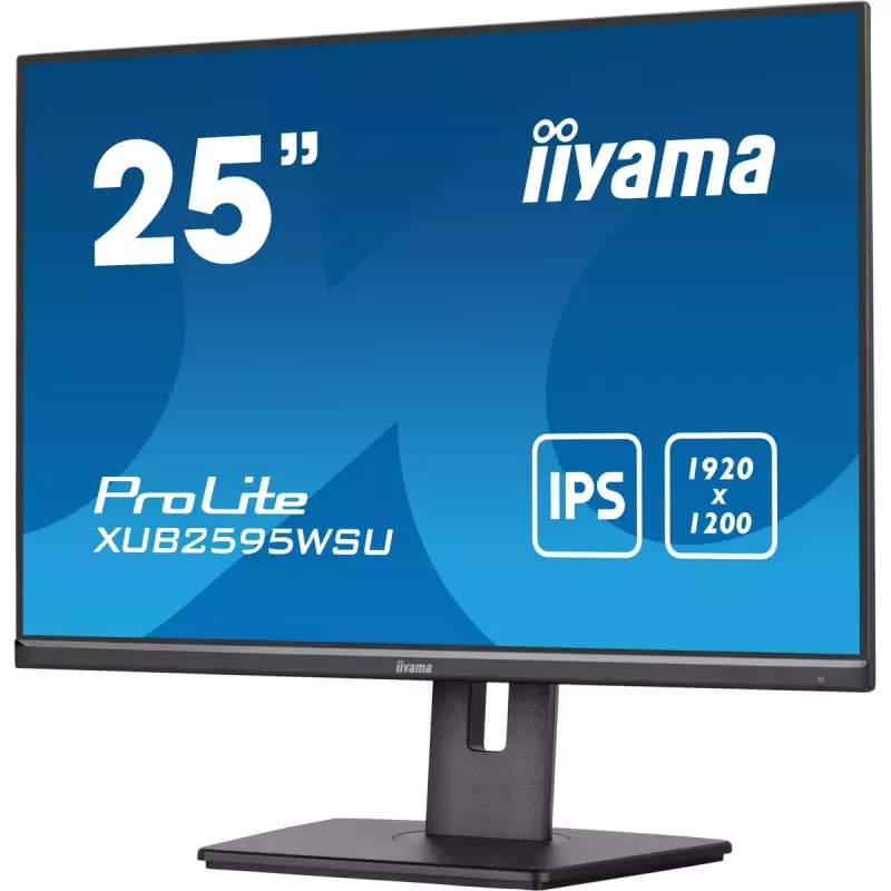 iiyama ProLite XUB2595WSU-B5 Monitor de ordenador 63,5 cm (25 inch) 1920 x 1200 píxeles WUXGA LED Negro