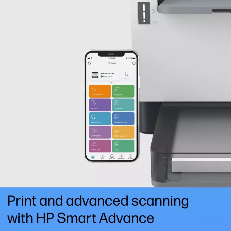 HP LaserJet Tank 1504w Impresora, láser, 600 x 600 DPI, A4, 22 ppm, impresión dúplex, con red