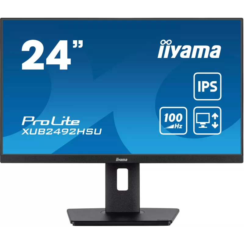 iiyama XUB2492HSU-B6 Monitor de ordenador 60,5 cm (23,8 inch) 1920 x 1080 píxeles Full HD LED Negro