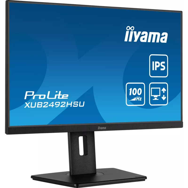 iiyama XUB2492HSU-B6 Monitor de ordenador 60,5 cm (23,8 inch) 1920 x 1080 píxeles Full HD LED Negro