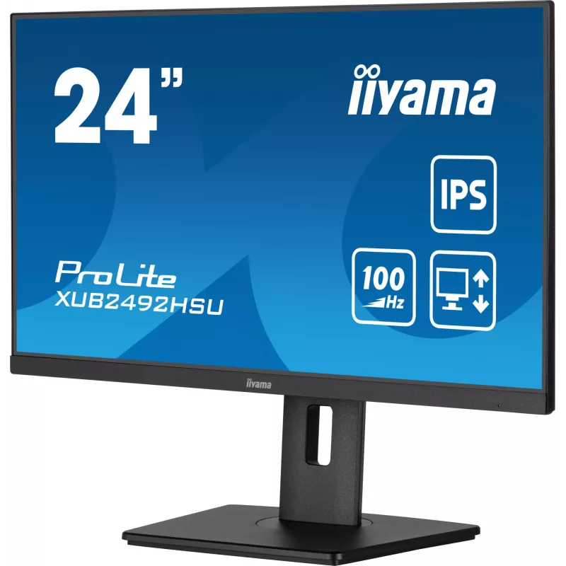 iiyama XUB2492HSU-B6 Monitor de ordenador 60,5 cm (23,8 inch) 1920 x 1080 píxeles Full HD LED Negro