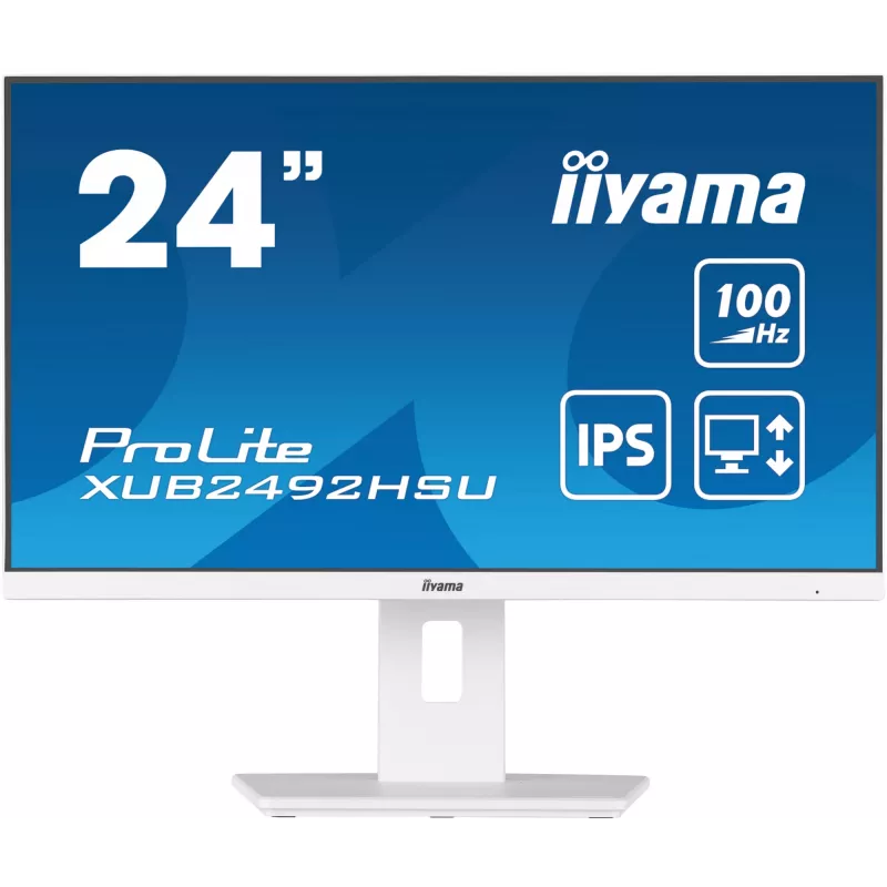 iiyama XUB2492HSU-W6 Monitor de ordenador 60,5 cm (23,8 inch) 1920 x 1080 píxeles Full HD LED Blanco