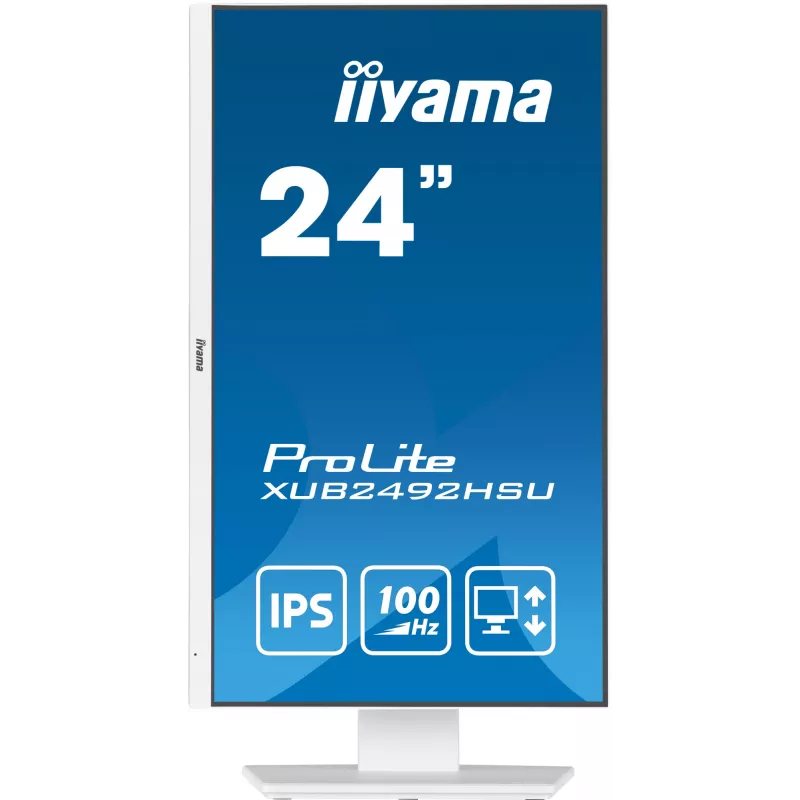iiyama XUB2492HSU-W6 Monitor de ordenador 60,5 cm (23,8 inch) 1920 x 1080 píxeles Full HD LED Blanco