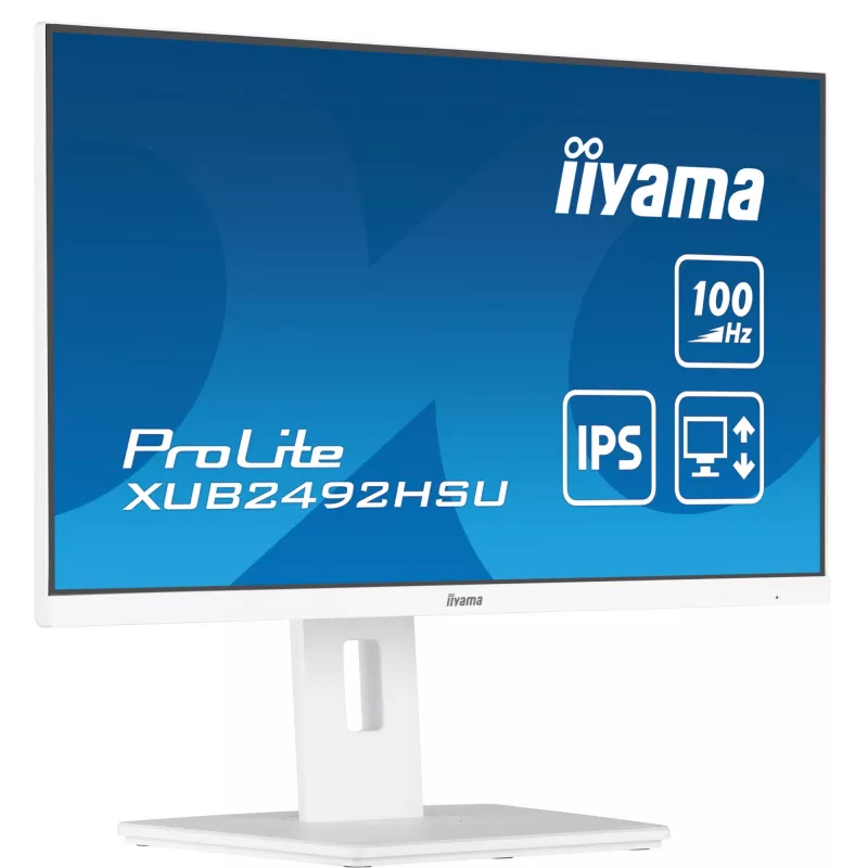 iiyama XUB2492HSU-W6 Monitor de ordenador 60,5 cm (23,8 inch) 1920 x 1080 píxeles Full HD LED Blanco