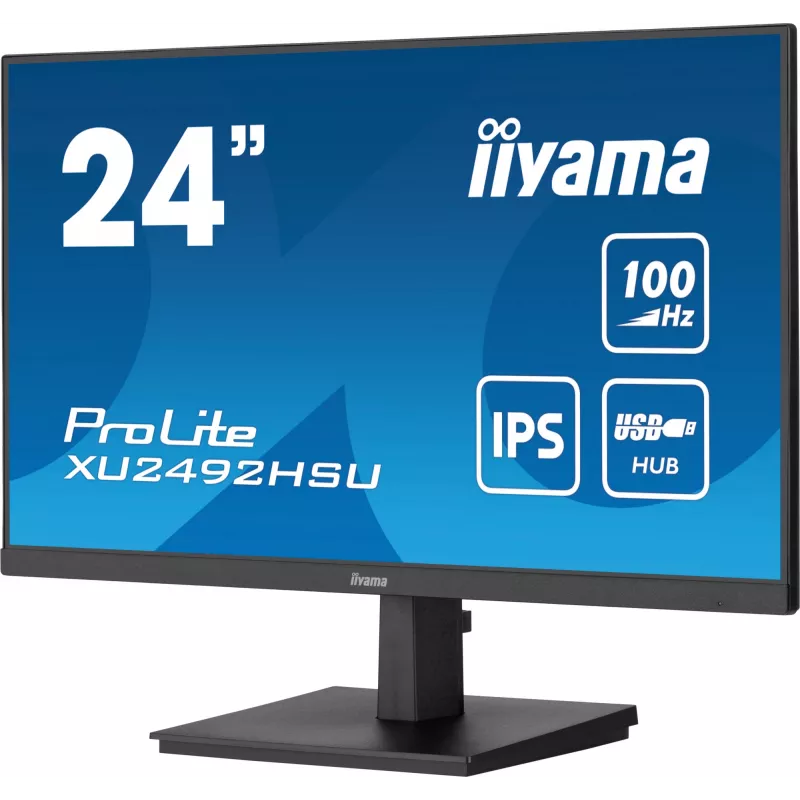 iiyama ProLite XU2492HSU-B6 Monitor de ordenador 60,5 cm (23,8 inch) 1920 x 1080 píxeles Full HD LED Negro