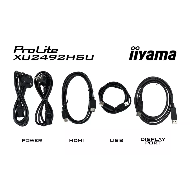 iiyama ProLite XU2492HSU-B6 Monitor de ordenador 60,5 cm (23,8 inch) 1920 x 1080 píxeles Full HD LED Negro