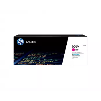 HP 658X Tóner Original LaserJet de Alto Rendimiento Magenta