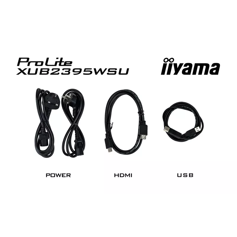 iiyama ProLite XUB2395WSU-B5 Monitor de Ordenador 57,1 cm (22,5 inch) 1920 x 1200 Píxeles WUXGA LED Negro
