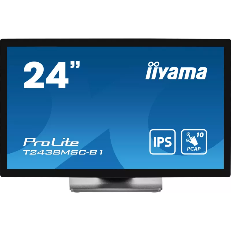 iiyama ProLite T2438MSC-B1 Monitor de Ordenador 60,5 cm (23,8 inch) 1920 x 1080 Píxeles Full HD LED Pantalla Táctil Negro
