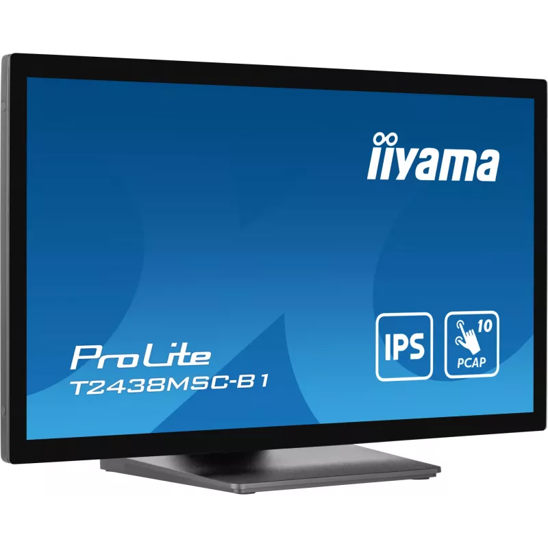 iiyama ProLite T2438MSC-B1 Monitor de Ordenador 60,5 cm (23,8 inch) 1920 x 1080 Píxeles Full HD LED Pantalla Táctil Negro