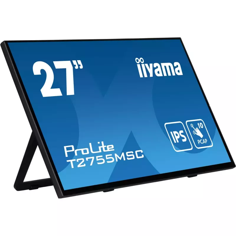iiyama ProLite T2755MSC-B1 Monitor de Ordenador 68,6 cm (27 inch) 1920 x 1080 Píxeles Full HD LED Pantalla Táctil Sobremesa Negro