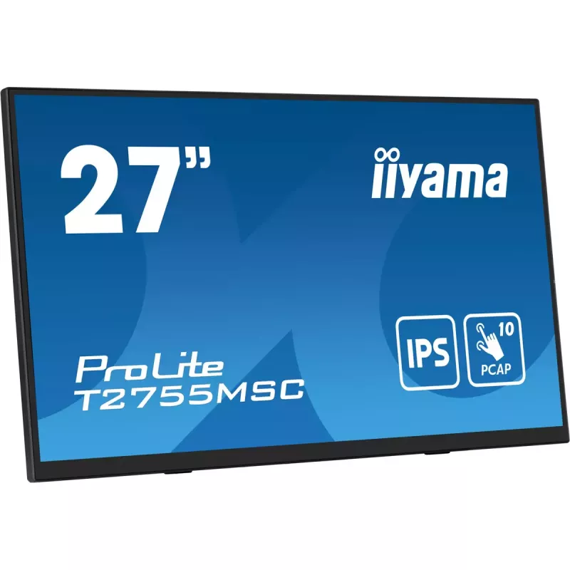 iiyama ProLite T2755MSC-B1 Monitor de Ordenador 68,6 cm (27 inch) 1920 x 1080 Píxeles Full HD LED Pantalla Táctil Sobremesa Negro