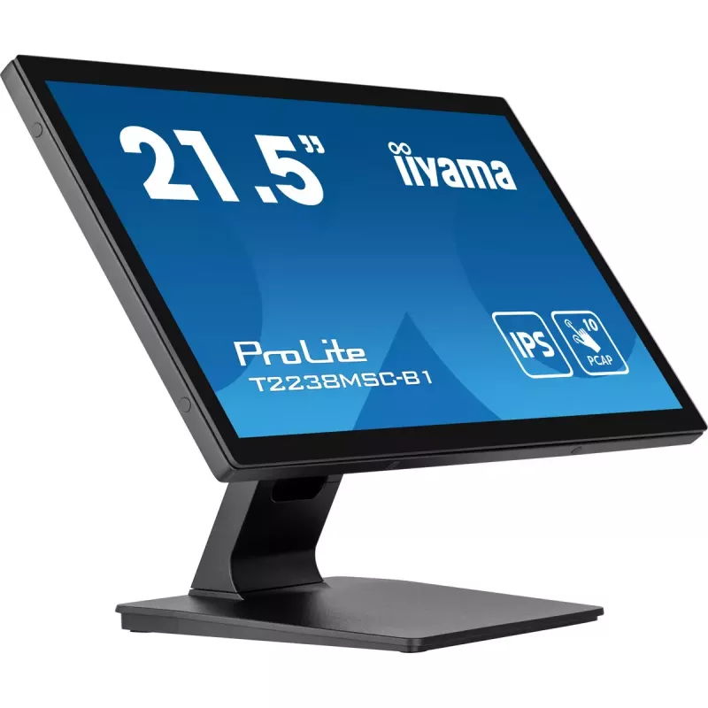 iiyama ProLite T2238MSC-B1 Monitor de Ordenador 54,6 cm (21,5 inch) 1920 x 1080 Píxeles Full HD LED Pantalla Táctil Negro