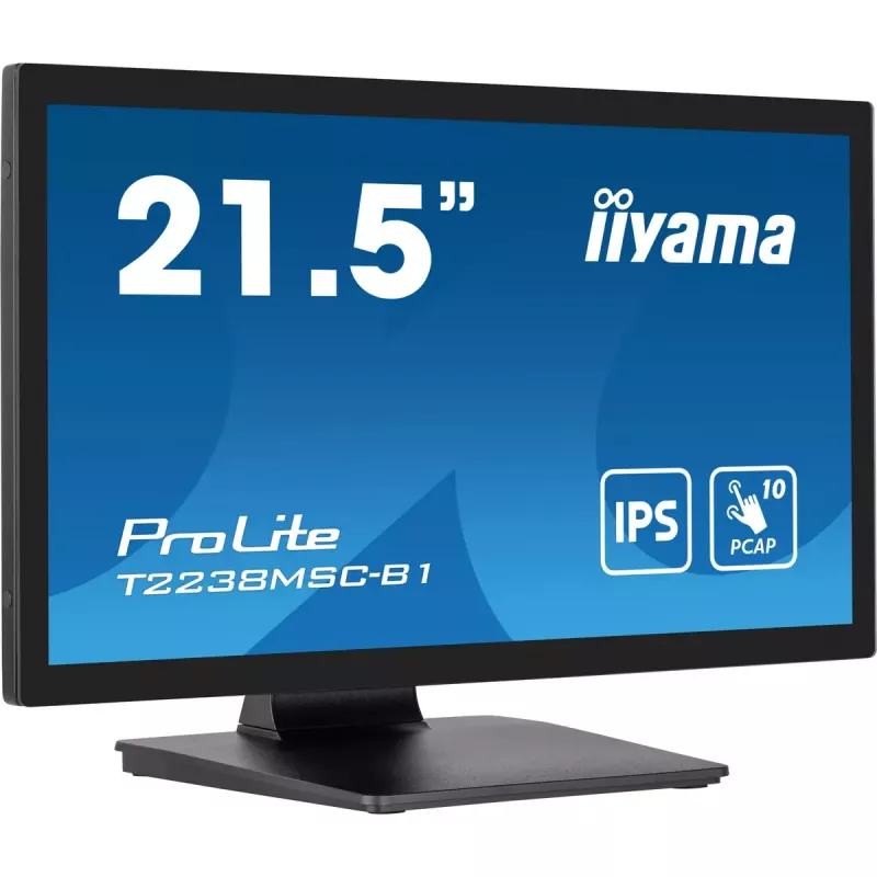 iiyama ProLite T2238MSC-B1 Monitor de Ordenador 54,6 cm (21,5 inch) 1920 x 1080 Píxeles Full HD LED Pantalla Táctil Negro