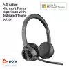 HP Poly Voyager 4320 Headset USB-A Certificado para Microsoft Teams + Dongle BT700-D