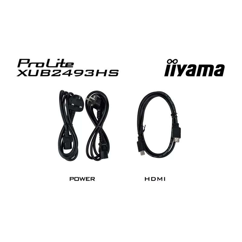 iiyama ProLite XUB2493HS-B6 Monitor de Ordenador 60,5 cm (23,8 inch) 1920 x 1080 Píxeles Full HD LED Negro