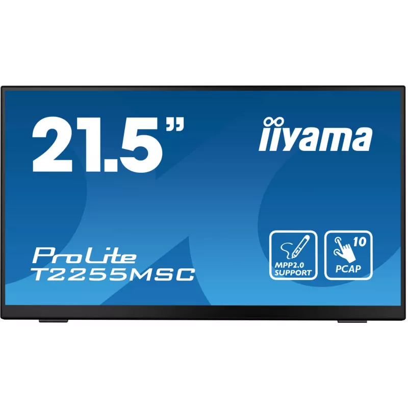iiyama ProLite T2255MSC-B1 Monitor de Ordenador 54,6 cm (21,5 inch) 1920 x 1080 Píxeles Full HD LCD Pantalla Táctil Negro