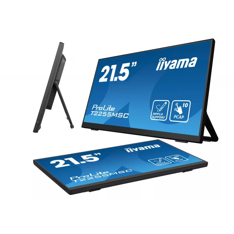 iiyama ProLite T2255MSC-B1 Monitor de Ordenador 54,6 cm (21,5 inch) 1920 x 1080 Píxeles Full HD LCD Pantalla Táctil Negro