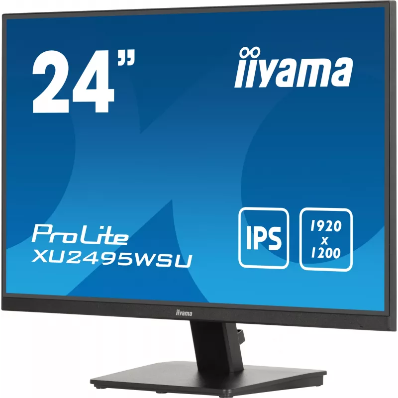 iiyama ProLite XU2495WSU-B7 Monitor de Ordenador 61 cm (24 inch) 1920 x 1200 Píxeles WUXGA LED Negro