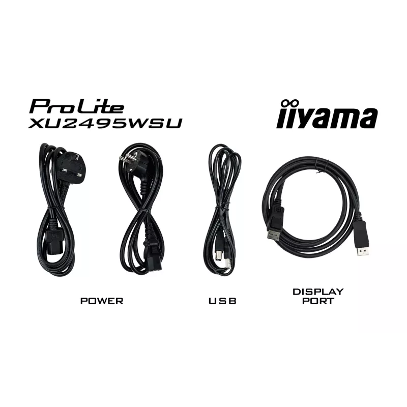iiyama ProLite XU2495WSU-B7 Monitor de Ordenador 61 cm (24 inch) 1920 x 1200 Píxeles WUXGA LED Negro