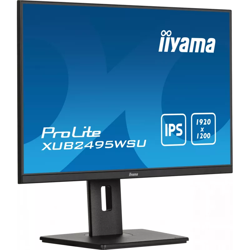 iiyama ProLite XUB2495WSU-B7 Monitor de Ordenador 61,2 cm (24,1 inch) 1920 x 1200 Píxeles WUXGA LED Negro