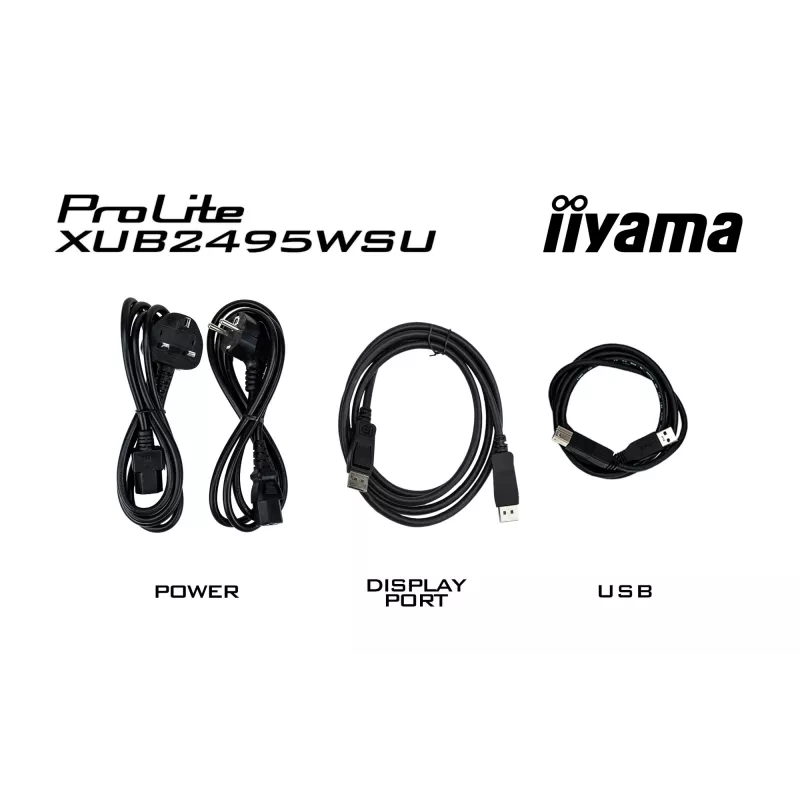 iiyama ProLite XUB2495WSU-B7 Monitor de Ordenador 61,2 cm (24,1 inch) 1920 x 1200 Píxeles WUXGA LED Negro