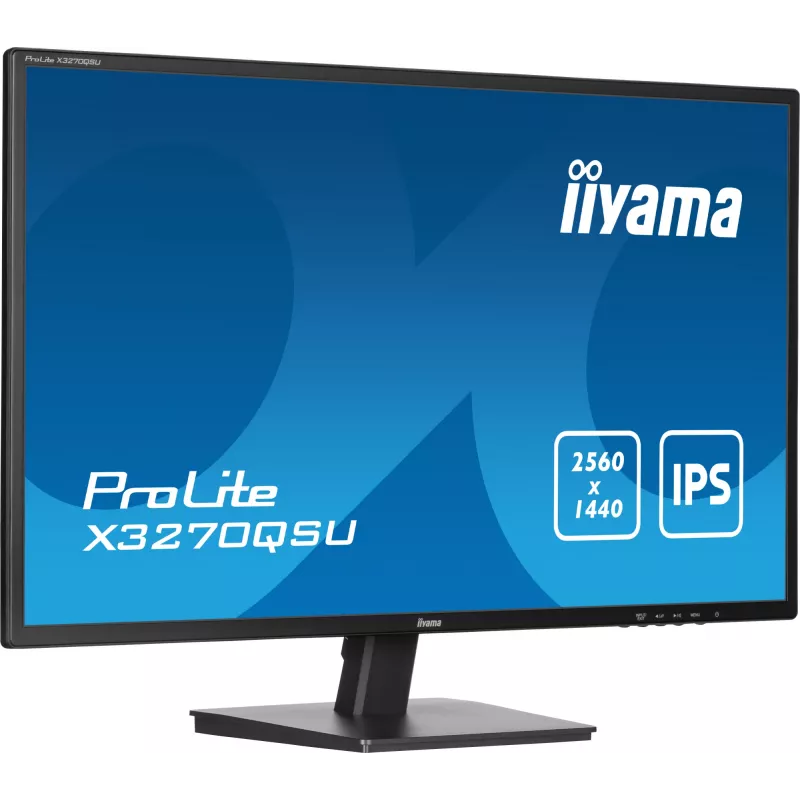 iiyama ProLite X3270QSU-B1 Monitor de Ordenador 80 cm (31,5 inch) 2560 x 1440 Píxeles Wide Quad HD LED Negro