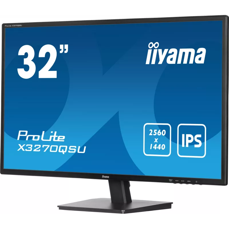 iiyama ProLite X3270QSU-B1 Monitor de Ordenador 80 cm (31,5 inch) 2560 x 1440 Píxeles Wide Quad HD LED Negro