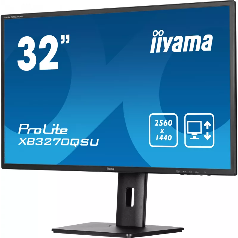 iiyama ProLite XB3270QSU-B1 Monitor de Ordenador 80 cm (31,5 inch) 2560 x 1440 Píxeles Quad HD LED Negro
