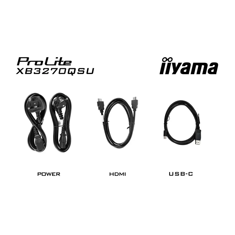 iiyama ProLite XB3270QSU-B1 Monitor de Ordenador 80 cm (31,5 inch) 2560 x 1440 Píxeles Quad HD LED Negro