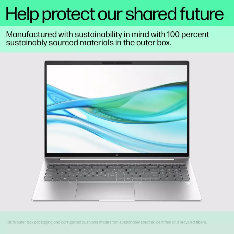 HP ProBook 460 G11 Portátil Intel Core Ultra 5 125U 40,6 cm (16 inch) WUXGA 16 GB DDR5-SDRAM 512 GB SSD Wi-Fi 6E (802.11ax) Windows 11 Pro PC con IA Plata