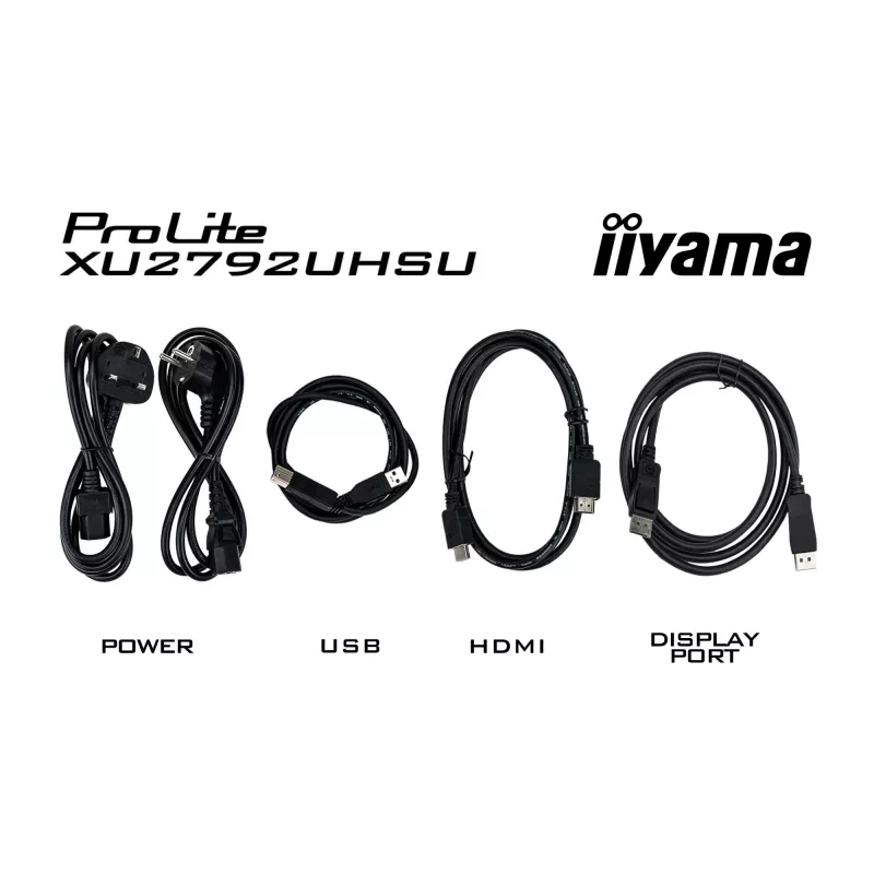 iiyama ProLite XU2792UHSU-B6 Monitor de Ordenador 68,6 cm (27 inch) 3840 x 2160 Píxeles 4K Ultra HD LED Negro