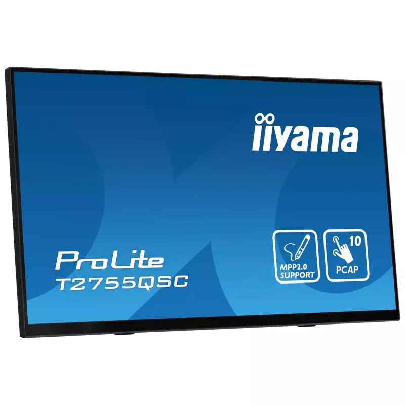 iiyama ProLite T2755QSC-B1 Monitor de Ordenador 68,6 cm (27 inch) 2560 x 1440 Píxeles Quad HD LCD Pantalla Táctil Negro