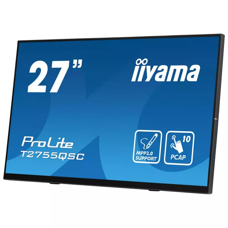 iiyama ProLite T2755QSC-B1 Monitor de Ordenador 68,6 cm (27 inch) 2560 x 1440 Píxeles Quad HD LCD Pantalla Táctil Negro