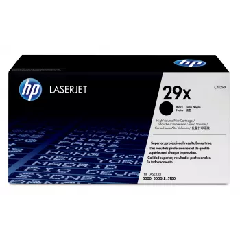 HP 29X Tóner Original LaserJet de Alto Rendimiento Negro 1 Unidad