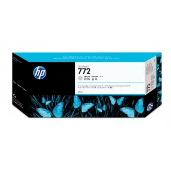 HP 772 300 ml Cartucho de Tinta Gris Claro DesignJet, HP Designjet Z5200 Impresora PostScript, Impresión Térmica de Inyección de Tinta, Gris, Singapur, 283 mm, 41 mm
