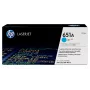 HP 651A Tóner Original LaserJet Cian, 16000 Páginas, Cian, 1 Ud.